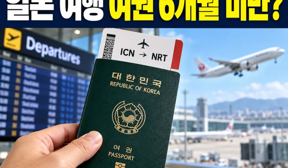 일본 여행 여권 유효기간 6개월 미만, 비행기 못 탈까? 일본대사관 공식 답변