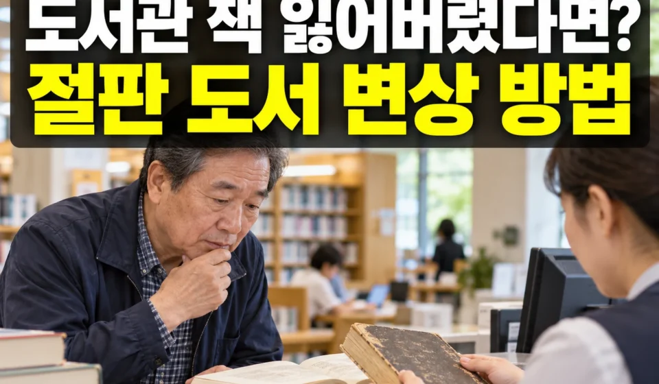 도서관에서 빌린 책을 잃어버렸다면? 절판 도서 변상 방법과 대출 제한 기준
