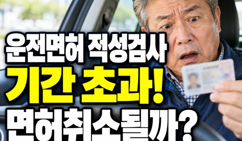 운전면허 적성검사 기간을 넘겼다면? 2026년 과태료·면허취소 기준과 해결 방법
