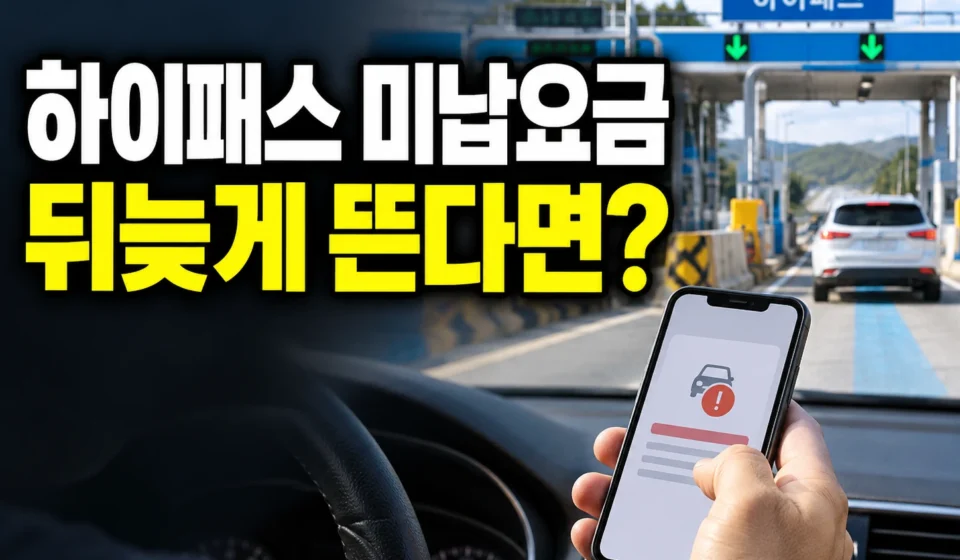 하이패스 미납통행료 조회가 늦게 뜬다면? 당일 확인·납부 방법과 10배 부가통행료 기준