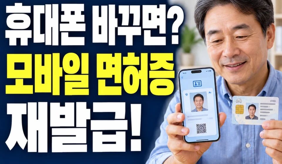휴대폰 바꾸면 모바일 운전면허증도 재발급해야 할까? IC·QR 방식별 차이와 비용
